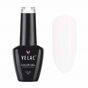 Esmalte semipermanente color transparente con un toque rosado 0011 Velac 15 ml super nails