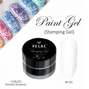01 Paint Art y Stamping Paint Blanco - Velac - 8ml