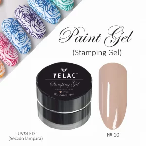 10 Paint Art y Stamping Paint Marrón Claro - Velac - 8ml