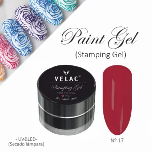 17 Paint Art y Stamping Paint Rojo Vino - Velac - 8ml