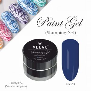 20 Paint Art y Stamping Paint Azul Marino - Velac - 8ml
