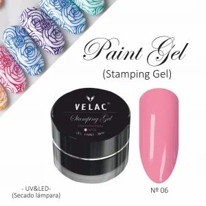 06 Paint Art y Stamping Paint Rosa - Velac - 8ml